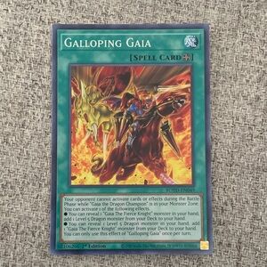 Yu-Gi-Oh Galloping Gaia Spell Card